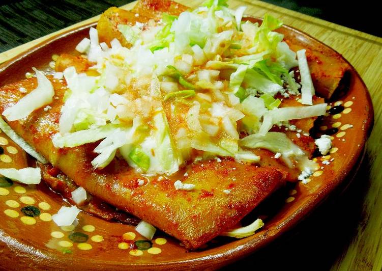 Enchiladas rojas Receta de Rico Sabor Cookpad