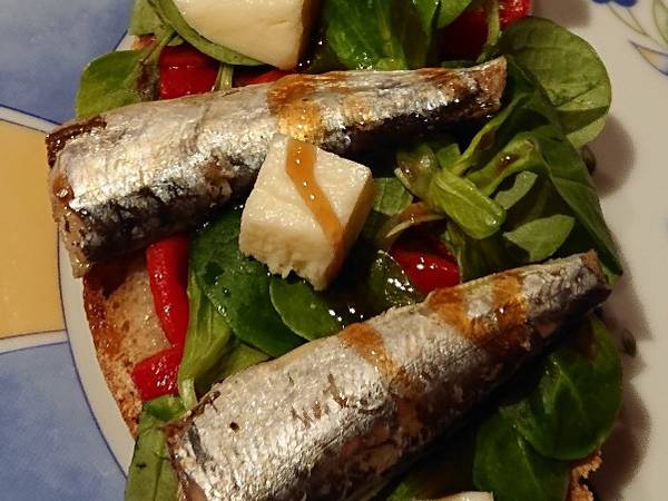 Tosta de sardinas