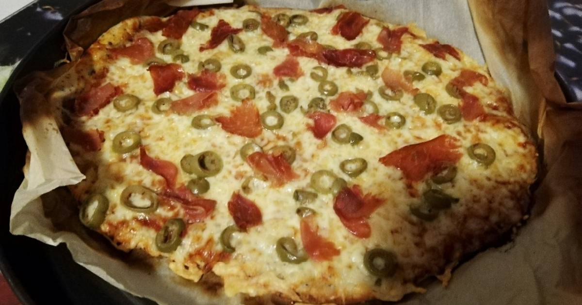 Pizza Casera Jamon Y Queso Receta Pizza Casera Jamon Y Queso Receta