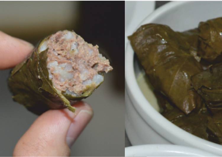 Niño envuelto en hoja de parra (Liabra, Yebrak o Meshi) Receta de Fabio