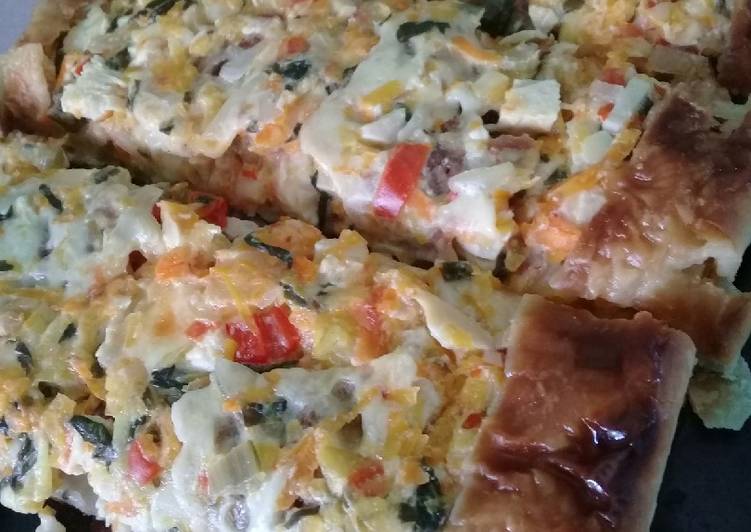 Pizza light de verduras