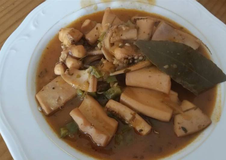 Potas en salsa Receta de Maria Del Carmen Robles Rodriguez Cookpad