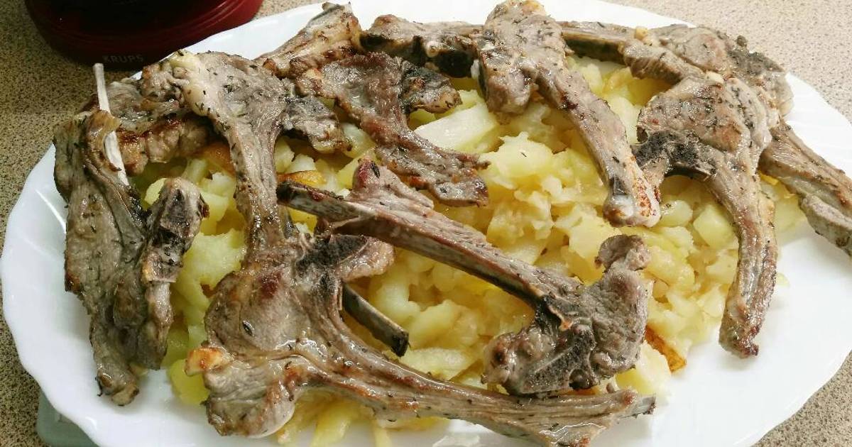 Chuletas De Cordero Al Horno Receta De Sergio