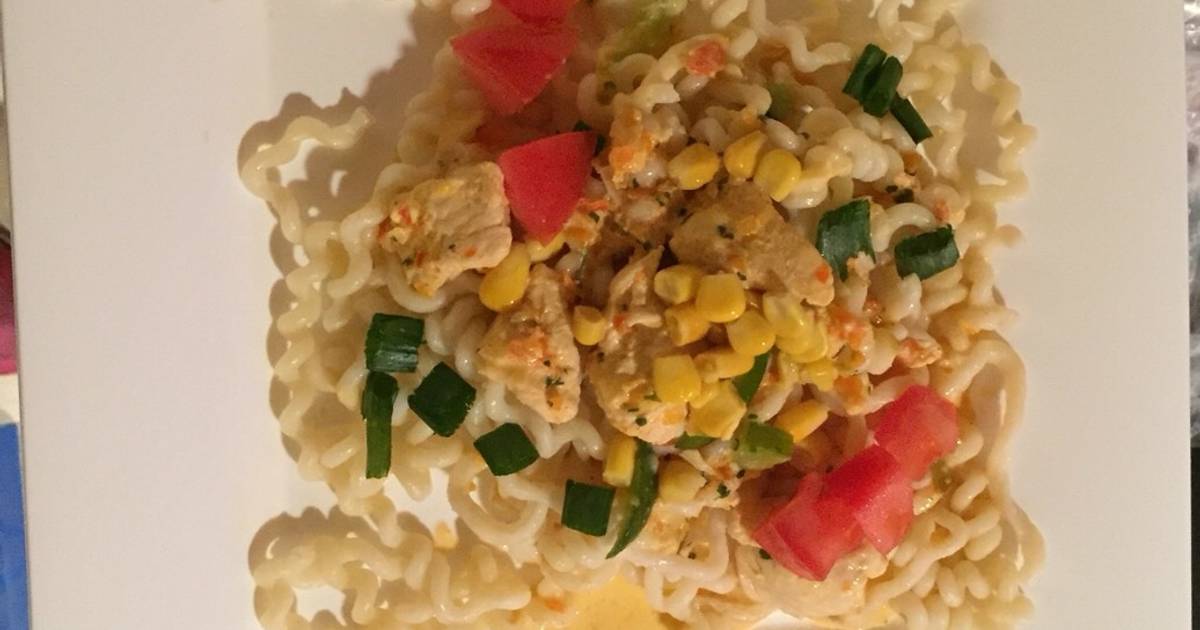 Fideos con crema de leche 294 recetas caseras Cookpad