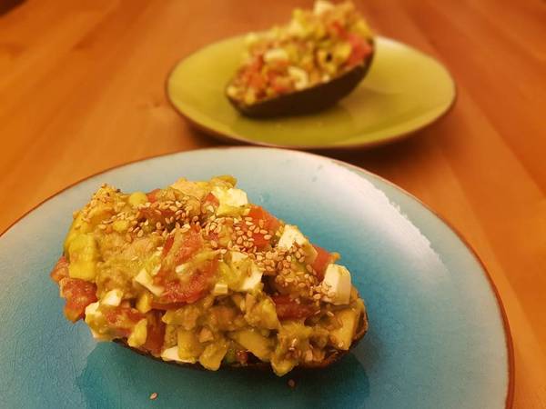 Ensalada libanesa de aguacate