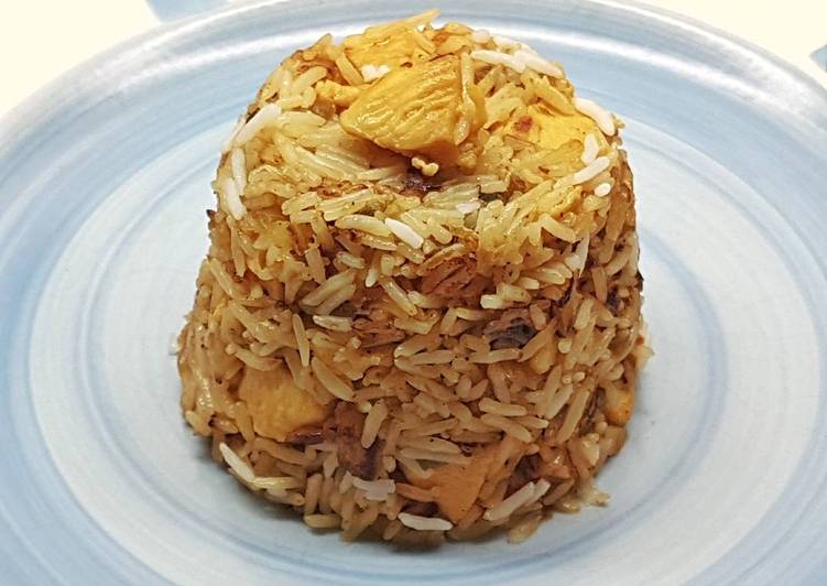 Arroz Basmati frito con Pollo y Manzana Fuji Receta de Johnny LIZARD