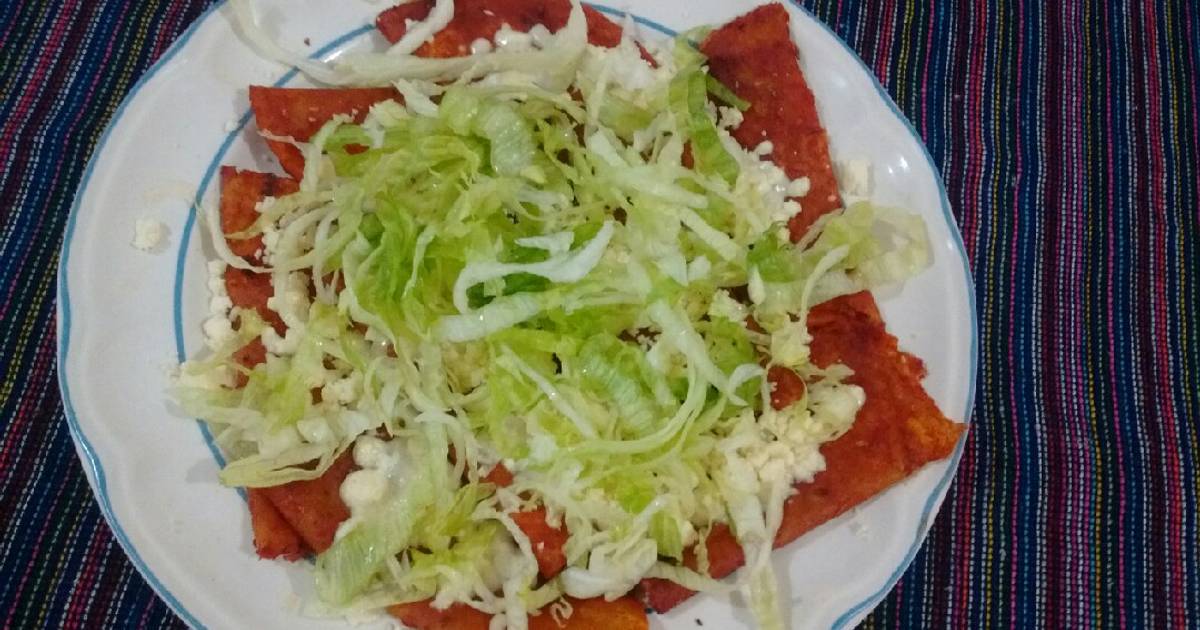 Enchiladas rojas 36 recetas caseras Cookpad