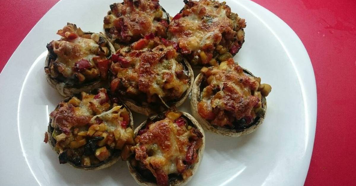 Champiãones rellenos recetas caseras Cookpad