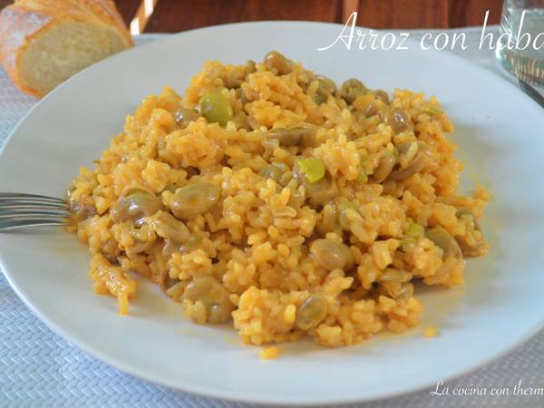 Arroz con habas. (Thermomix)