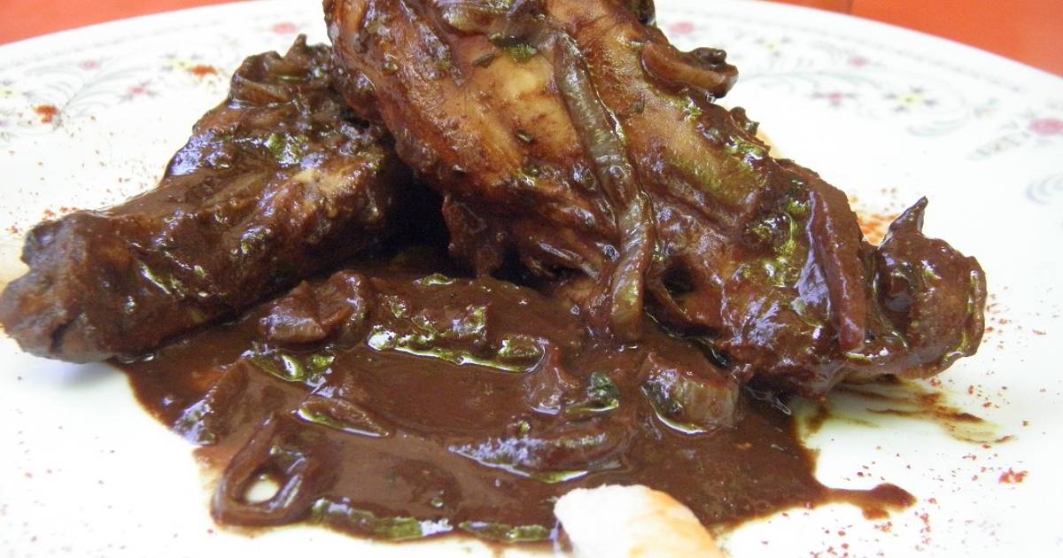 Pollo al champagne y chocolate Receta de graciela martinez Cookpad