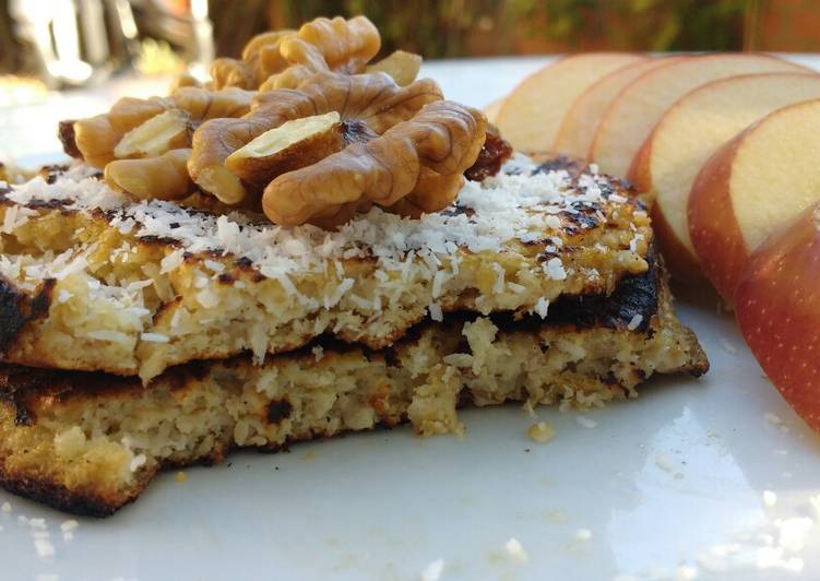 Pancakes de avena y banana Receta de Cora Cookpad