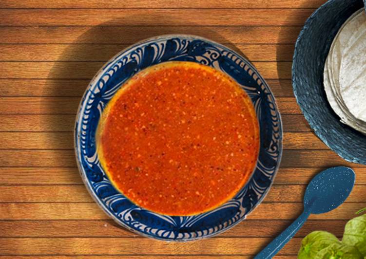 Salsa Taquera de Chile de Árbol Receta de Comidas de un Foráneo Cookpad