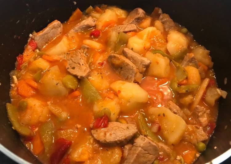 Guiso De Garbanzos Con Carne De Cerdo Fcil Y Sabroso