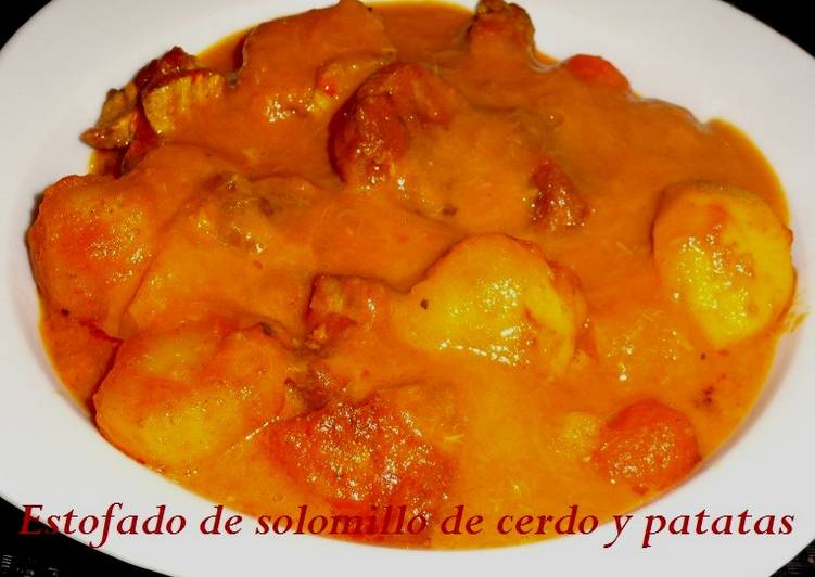 Estofado De Solomillo De Cerdo Con Patatas Receta De Carme Castillo Cookpad