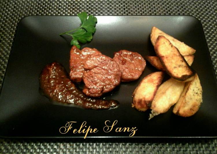 Solomillo de cerdo ibérico en salsa