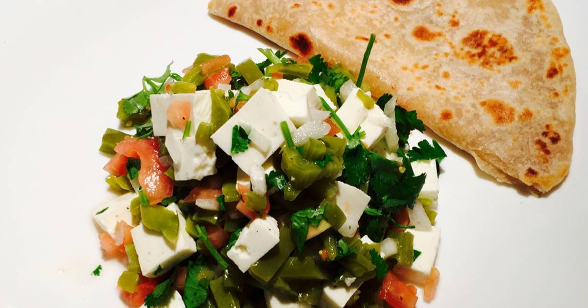 Ensalada de Nopal con Queso Panela Receta de Gerardo Skywalker Cookpad