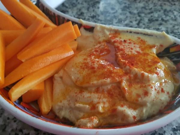 Hummus de garbanzo casero