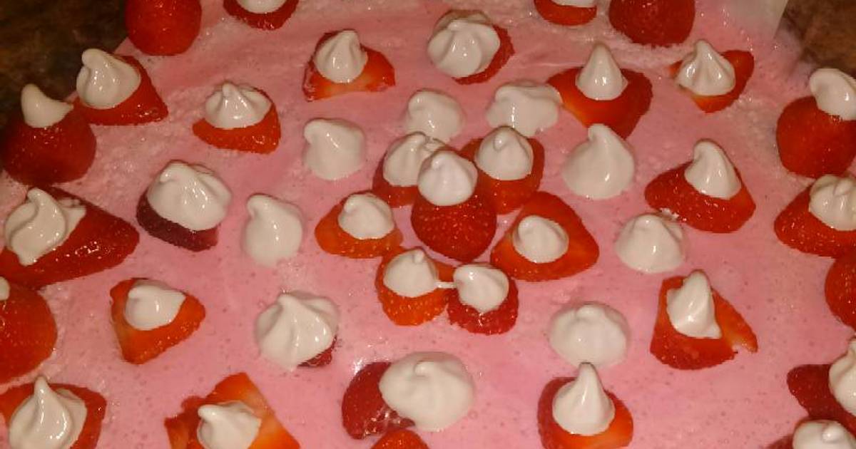 Gelatina de fresa con leche 282 recetas caseras Cookpad