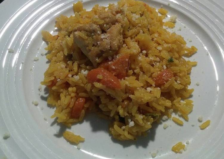 Arroz Con Pollo Receta Fcil Tradicional Pequeocio