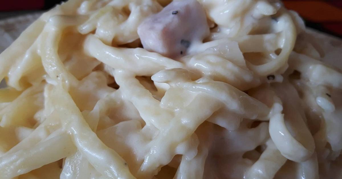 Pasta con crema de leche 280 recetas caseras Cookpad
