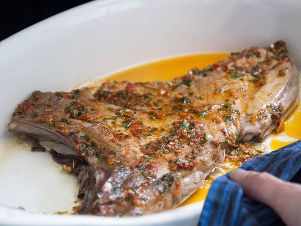 Ventresca de bonito al horno