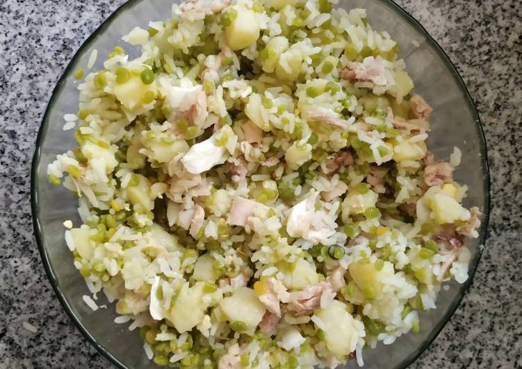 salpicon de pollo con arroz