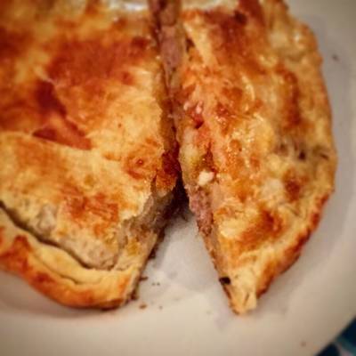 Hojaldre de berenjena y carne 🍆🍖