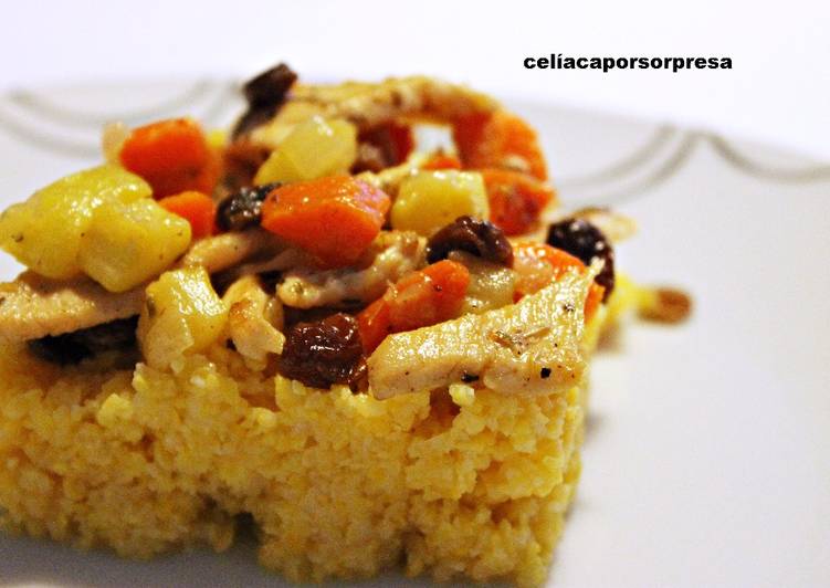 Cous cous de pollo con verduras sin gluten Receta de Sonia Castro Díaz