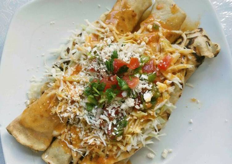 Tacos flauta Receta de Vanessa Osorio Cookpad