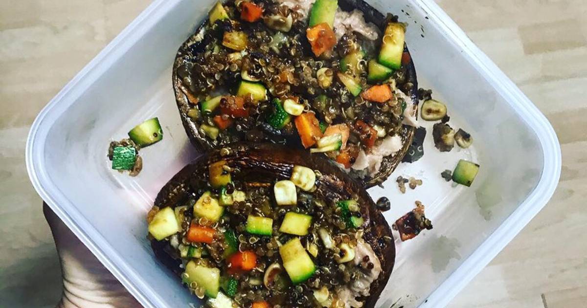 Portobellos rellenos 28 recetas caseras Cookpad