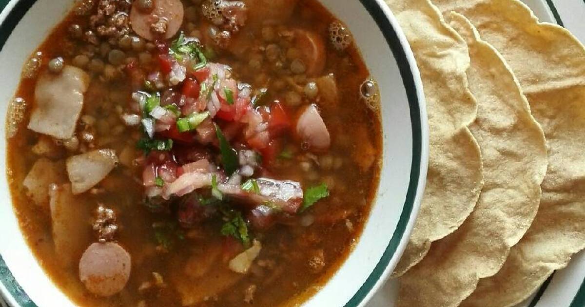 Lentejas con salchicha 81 recetas caseras Cookpad