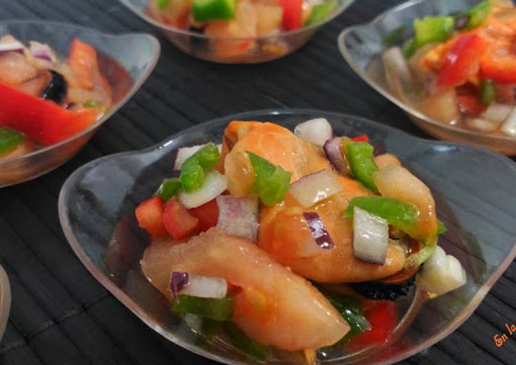La thermomix vinagreta a mejillones con