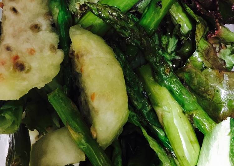 
    Ensalada de Tuna con Espárragos y vinagreta agridulce de mostaza
  