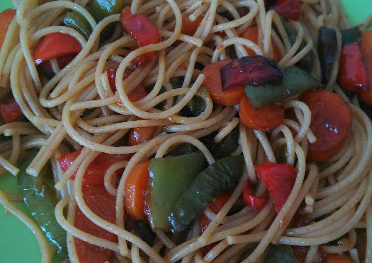 Con Verduras Espaguetis