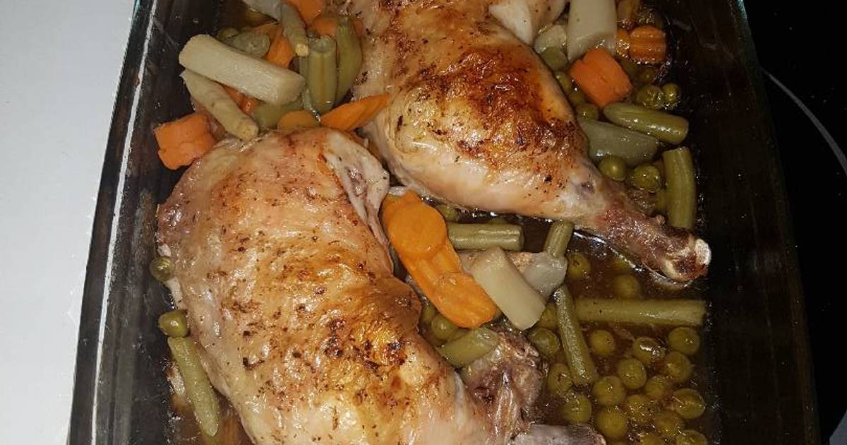 Cuartos de pollo asado con patata - 20 recetas caseras - Cookpad Cuartos de pollo asado con patata - 20 recetas caseras - Cookpad