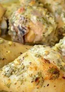 Muslos de pollo con nata
