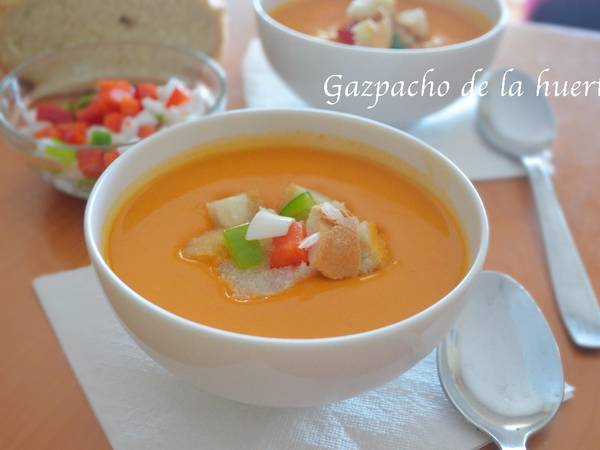 Gazpacho de la huerta. (Thermomix)