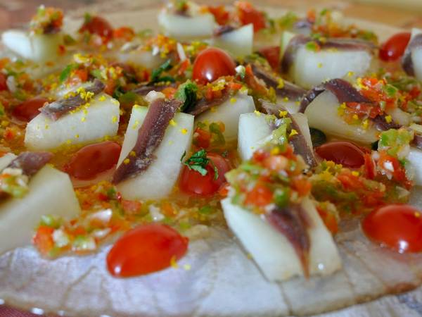 Ensalada de melón 🍈 y anchoas