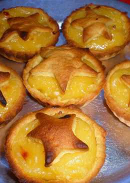 Tartaletas de crema de limón (el tradicional "lemon curd")