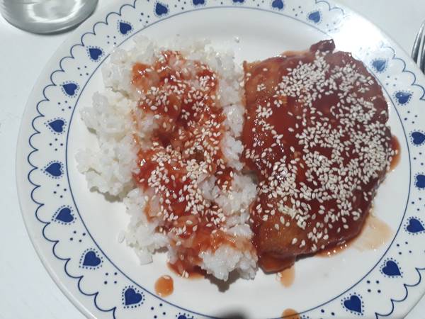 Suprema de Pollo con Salsa Dulce
