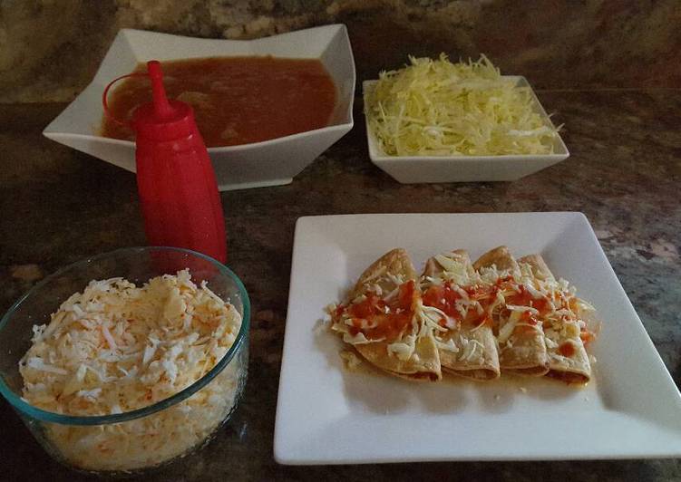 Taquitos dorados de papa Receta de j.floresdeulloa Cookpad