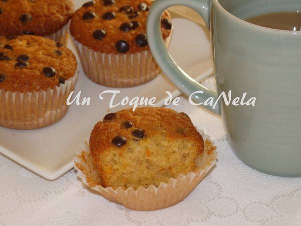 Magdalenas sin gluten, sin leche