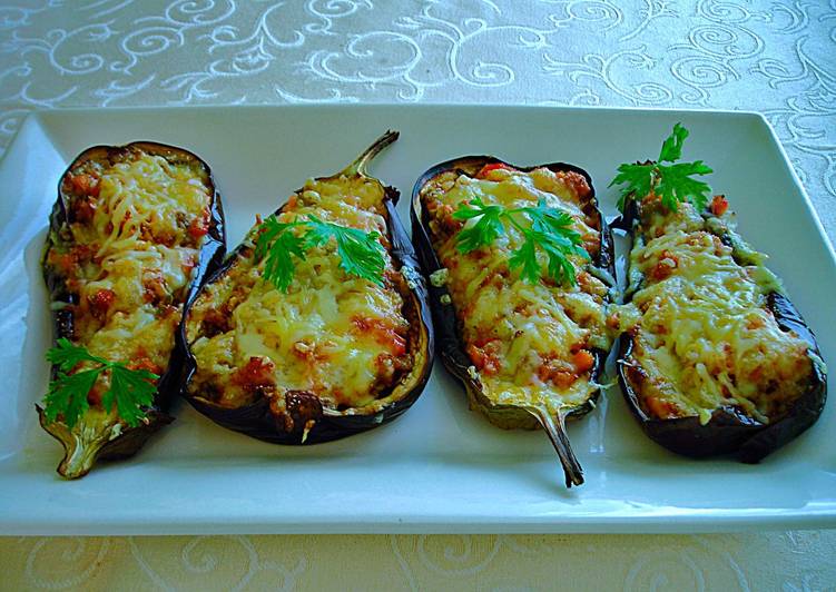 Berenjenas al horno con carne Berenjenas al horno con carne
