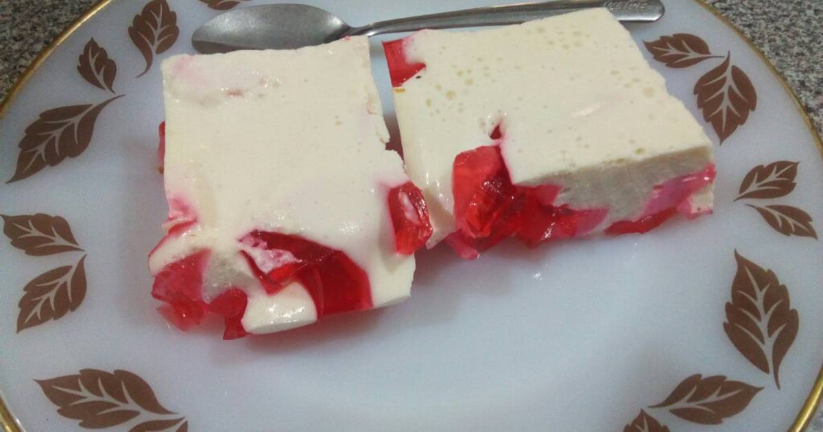Gelatina de sabor con queso crema 590 recetas caseras Cookpad