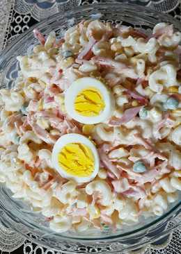 Resultado de imagen para codito con mayonesa atun huevo sancochado