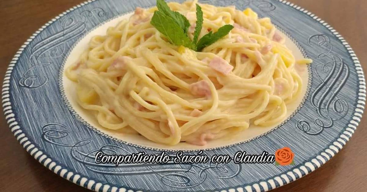 Spaghetti con jamon 207 recetas caseras Cookpad