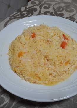 Risotto de arroz basmati y calabaza vegano