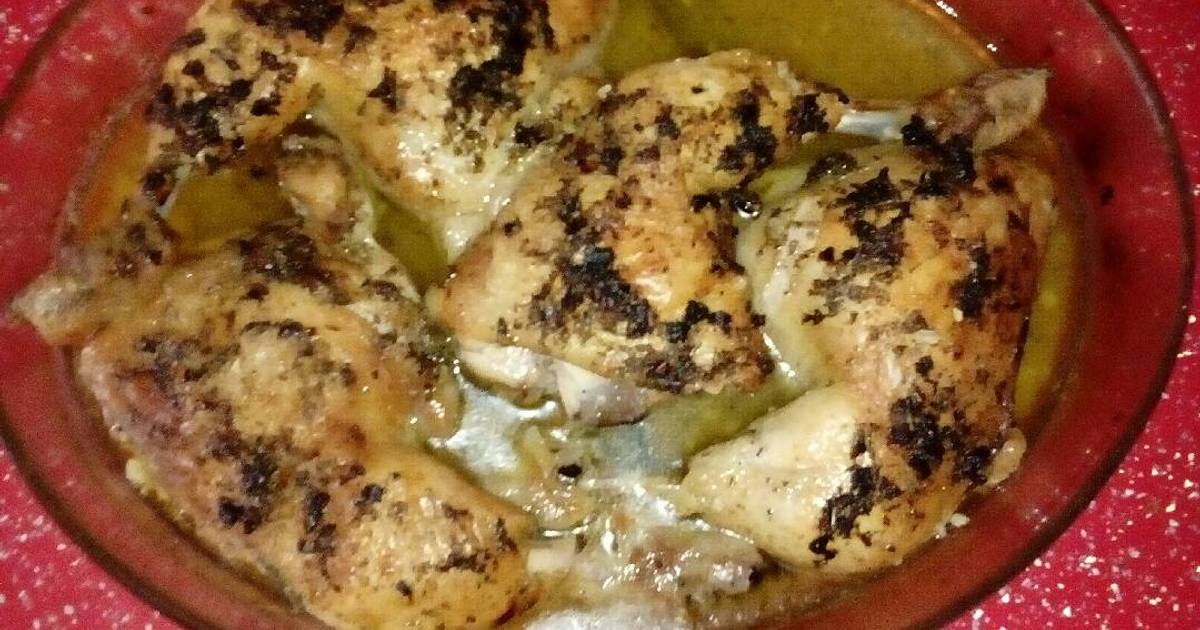 Cuartos traseros de pollo asados en salsa de limón y tomillo Receta ... Cuartos traseros de pollo asados en salsa de limón y tomillo Receta ...