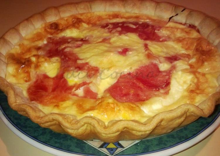 Tartadejamn Y Queso Con Colitas De Fiambre Receta De