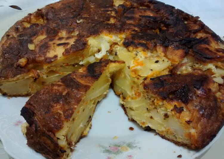 Tortilla de papas y zanahoria Receta de nani Cookpad